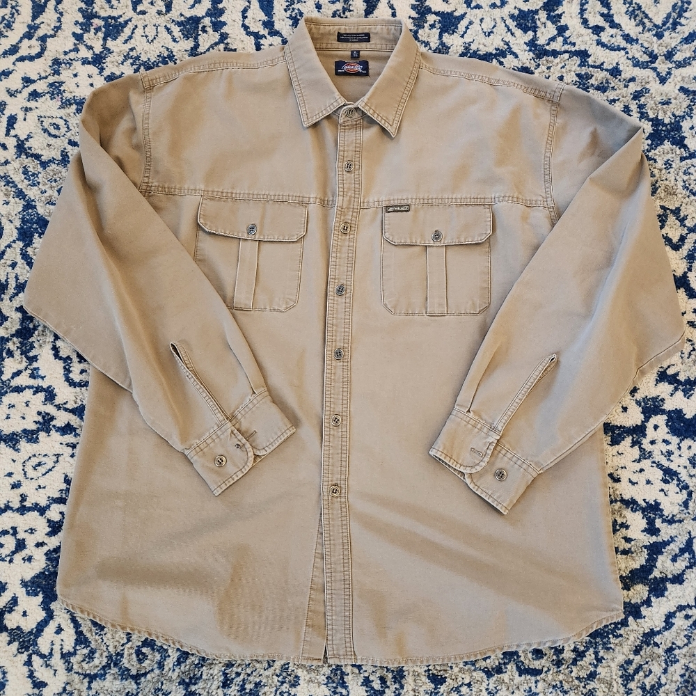 VTG DICKIES MEN'S XL WORK SHIRT!